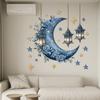 Festival de Medio Oriente Pegatinas de Vidrio al por Mayor Nuevas Decoraciones Colgantes de Estrella y Luna Pegatinas de Pared Autoadhesivas Pegatinas Decorativas para Pared y Ventana