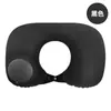 Artefacto para siesta de oficina Portátil Ecológico Engrosado Simple Color Puro Terciopelo Multifuncional Viaje Respaldo Almohada Inflable