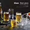 Copo com alça transparente resistente ao calor Copo de vidro com alça Copo de água Copo de bolha Copo de cerveja Copo de cerveja de chope de grande capacidade Copo para bebidas