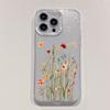 Suministro Exclusivo Transfronterizo de Fundas para Teléfono con Flores Secas Ultra Brillantes para Apple 17Pro, Adecuadas para Iphone16P, Alto Valor Estético para Chicas