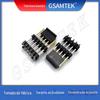 Barra de Pinos SMT de Linha Dupla com Plástico Duplo, Passo 2,54, Plástico Duplo com Plugue, Conector SMT