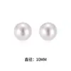 Brincos de Prata Pura S999 com Pérolas Brancas Australianas e Design Único, Estilo Minimalista de Luxo Leve de Nicho, Brincos de Alta Qualidade