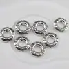 Accesorios de Joyería DIY Aleación Plata Xizang Mantra de Seis Sílabas Cuenta Mantra Espaciadora Pulsera Círculo Accesorio