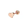 Brincos de Aço Inoxidável 1.0mm Cortados Animal Flor Pata de Urso Mini Brincos de Estudante Joias para Piercing Transfronteiriças Ouro 18K