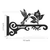 Venta Caliente Transfronteriza Colgador de Pared para Exteriores, Patio, Gancho, Maceta, Comedero para Pájaros, Linterna, Estante de Montaje en Pared, Colgador de Plantas de Metal Negro