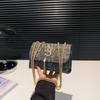Nuevo Bolso Pequeño para Mujer Corea del Sur Super Caliente Moda Borla Cadena Bolso Cuadrado Pequeño para Niña Nicho Bandolera de Hombro Único