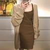Vestido de Alça Fina Estilo Francês, Novo Modelo Primavera 2026 para Mulheres Baixas, Roupa de Primavera, Conjunto Sexy, Vestido Bodycon