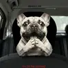 Funda de reposacabezas de coche de dibujos animados linda, funda de cojín de coche de animales, funda de almohada para cuello de coche suave