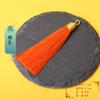 Borla de Sombrero con Hilo Dorado de 8 cm Borla Hecha a Mano DIY Marcapáginas Colgante para Abanico Saquito de la Dinastía Han Círculo de Tracción Borla Colgante Pequeña Venta al por Mayor