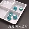 Ibaibai Octagonal Rosa Milenio Corte Rosa Piedras Preciosas de Color, Circones Naturales Piedras Sueltas, Venta en Vivo de Joyería