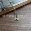 Ágata Natural Colgante Oreja de Gato Hielo Alta Calidad Linda Mascota Calcedonia Color Caramelo Anillo Gato Colgante Hueso Cadena para Suéter
