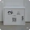 Caixa Grande de Metal Montada na Parede para Exterior com Fechadura, Caixa de Armazenamento de Livros para Casa, Caixa de Armazenamento de Diversos, Caixa de Aditivos Alimentares, Caixa de Controle Remoto, Café da Manhã