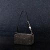 Bolsos de Mujer 2025 Verano Nuevo Estilo Bolso de Pedrería Bolso de Diamantes Completo Bolso de Mano de Perlas Cadena Bolso Pequeño Bolso de Axila Moderno