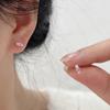 Mini pendientes de caramelo para mujer, sencillos, con nicho, en polvo, circonita, distintivos, para ir al trabajo, otoño e invierno, nuevos accesorios de celebridades de Internet de moda.