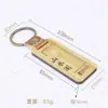 Llavero de Madera Personalizado Doble Cara Logo Icono Grabado Personalizado Souvenir Corporativo Placa Marcadora Decorativa Madera Maciza