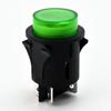 Interruptor de Botón Pbs3-4 Ranura para Tarjeta Triangular 25mm Interruptor de Botón Redondo de Bloqueo Automático Interruptor de Cochecito de 4 Pines con Luz