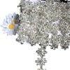 Venta al por mayor Color Ojo de Caballo Gota de Agua Flor Cadena de Diamantes Flor de Pedrería de Vidrio Cadena de Flores Cinturón de Ropa Joyería de Diamantes Accesorios de Diamantes para Bolsos de Zapatos