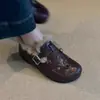 Moda Coreana Tendencia Elegante Sin Espalda Slip-on Birkenstock Zapatos Individuales 2026 Otoño/Invierno Zapatos de Piel de Gema
