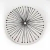 Directo de Fábrica Posavasos Cerámico Absorbente Redondo Cuadrado Creativo Base para Maceta Base para Taza de Té Se Puede Añadir LOGO Juego de 6 Negro