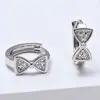 Pendientes de Mariposa de Zirconia Cobre Puro Chapado en Oro Real de 18 Quilates 2026 Nuevos Más Vendidos Estilo Ins Europeo y Americano Pendientes de Moda Venta al por Mayor