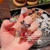 Arreglo Brillante Broche Lazo Gema Diseñador Chapado Oro 18K Estrella Zirconia Afilada Aretes Mariposa Medieval