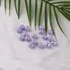 Cuentas Redondas de Acrílico de Color Sólido con Recubrimiento UV y Agujero Recto Accesorios de Material para Joyería Collares Correas de Celular Hechas a Mano para DIY
