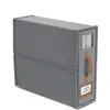 Amazon Caja de Almacenamiento Plegable de Tela Oxford de Cuatro Piezas para Sábanas con Cremallera Ventana Visible Gran Capacidad Portátil
