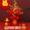 2024 Nova Árvore da Fortuna Decoração de Ano Novo Enfeites de Mesa Festival da Primavera Festival das Lanternas Fruta da Fortuna Layout de Cena para Sala de Estar Loja