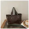 Bolso de Mano Versátil Nuevo y Elegante Estilo Coreano de Nicho Gran Capacidad Simple y de Gama Alta para Mujer