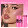 Set de Cuatro Piezas de Rubor en Gel Transfronterizo, Hidratante, con Brillo, Contorno Natural, Doble Uso para Labios y Mejillas, Set de Crema Rubor