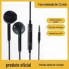 Adequado para todos os tipos de telefones celulares Apple Android e outros fones de ouvido com controle de fio com microfone com volume ajustável fones de ouvido com fio