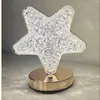 Lámpara LED de metal con forma de estrella y luna, lámpara de mesa, regalo de cumpleaños para niños y niñas, recomendada, táctil, lámpara decorativa de tres colores de ambiente
