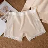 Nuevas bragas sexys de algodón con encaje 2025, calzones para mujer, shorts de seguridad para mujer, ropa interior dos en uno