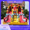 Escorregador Inflável Infantil, Brinquedo para Playground Externo, Design Removível e Lavável, Fácil de Montar, Adequado para Uso Doméstico em Todas as Estações