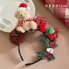 Faixa de Cabelo de Natal Infantil Decorações de Galhos de Veado 2026 Novo Estilo Presilhas de Cabelo de Natal Headwear Faixa de Cabelo de Veado Pelúcia Urso de Pelúcia