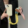 Novo Cordão para Celular, Usável Transversal, Corda Ajustável Multifuncional para Pendurar no Pescoço, Capa de Celular, Cordão Trançado, Corrente de Suspensão Anti-Perda