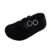 Zapatos de Cuero Retro Franceses Ins 2026 Primavera y Otoño Nuevos Zapatos de Princesa de Terciopelo Estilo Coreano Zapatos Individuales de Suela Blanda para Niñas