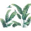 Nuevo LD96108 Planta verde tropical fresca con diseño de tortuga, hoja de lomo, para dormitorio, sala de estar, entrada, decoración del hogar, adhesivo de pared autoadhesivo