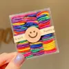 60-90 Elásticos Pequenos de Borracha Sem Costura para Crianças Embalados, Prendedores de Cabelo de Bebê Coloridos como Doces, Prendedores de Cabelo Fofos e Altamente Elásticos