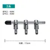 Tubo de oxígeno para acuario distribuidor de acero inoxidable válvula reguladora de flujo de aire metálica bomba de oxígeno para acuario con accesorios de válvula