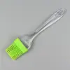 Herramientas para Hornear Mango Transparente Brocha de Silicona Brocha Dividida de Silicona para Aceite Mango de Cristal Brocha Grande para Hornear Brocha para Barbacoa