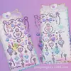 Rhinestone de Cristal PF Decoración de Manual de Estéreo DIY Mariposa Linda Corazón Diario Transparente Pegatinas de Recompensa para Niños