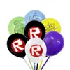 Decoración temática del mundo virtual de Roblox set de bandera de juego sandbox globo tarjeta de pastel impresión de globo