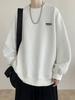 Suéter texturizado de cuello redondo para hombre primavera y otoño 2024 nueva moda marca ropa holgada top pesado con capucha de manga larga para hombre