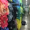 Bolsa de equipaje recubierta de PU de buena densidad 210D, para tiendas de campaña, bolsos de tela de PVC, malla plana, tela Oxford