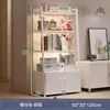 Prateleira de Armazenamento com Armário de Porta, Estante em Forma de Escada, Prateleira de Canto Integrada Montada na Parede para Sala de Estar, Prateleira de Armazenamento de Lanches de Chão, Prateleira de Supermercado