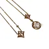 Casa del Burro Versión Alta Pulsera de Ágata Roja de Cinco Flores Cuatro Flores para Mujer Collar de Flor Antigua Chapado en Oro Rosa de 18k Lujo Ligero