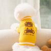 Ropa para perros de otoño e invierno, cárdigan con cabeza de oso, suéter de peluche con oso amargo, ropa cálida de punto para perros pequeños