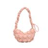 Bolso de nube de nicho, bolso de burbuja plisado de Corea del Sur, moderno bolso de hombro informal de plumas para mujer, bolso cruzado tipo bola de masa