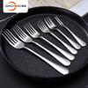 Fonte Transfronteiriça Conjunto de Talheres de Aço Inoxidável 1010 para Restaurantes, Uso Doméstico, Uso Comercial, Comida Ocidental, Hotel, Restaurante, Colher de Sopa, Garfo
